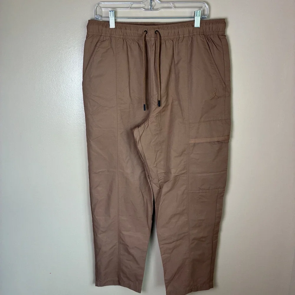 Jordan Essentials Mens Woven Cargo Pants Archeo Brown Large FN4539-223 NWOT